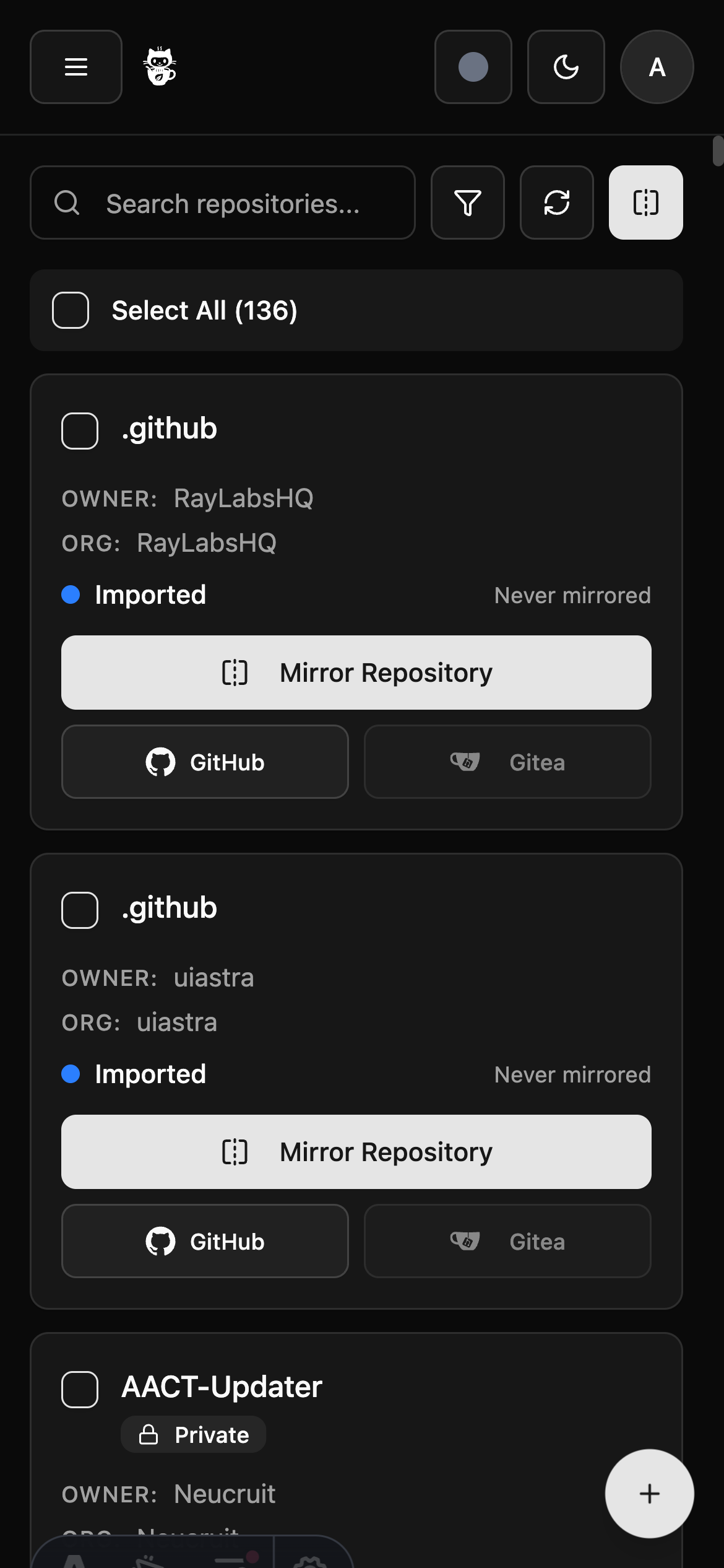 Rrepositories Mobile